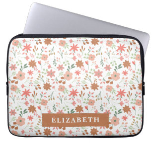 Personliga blommor Söt vårblomma Boho Laptop Fodral