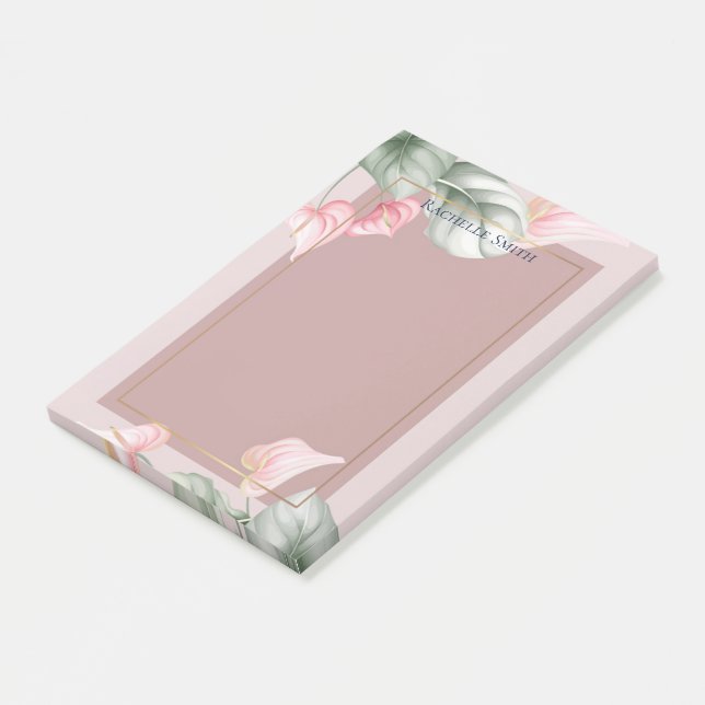 Personliga blomster Post-it-lappar Post-it Block (Vinklad)