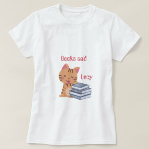 Personliga böcker och min katt t shirt
