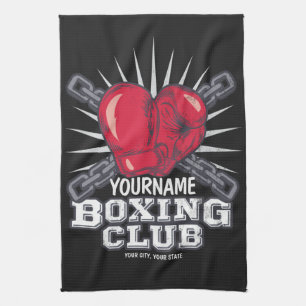 Personliga boxningshandskor Fighter Champion Boxar Kökshandduk