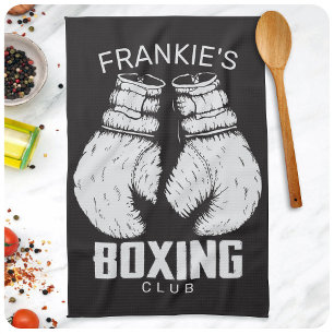 Personliga Boxningsklubb Boxare Gym Boxare Handsko Kökshandduk
