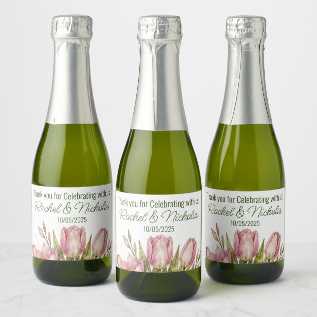 Personliga champagnen mini-flaskor för gåvor (Flaskor)