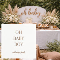 Personliga Cocoa Bruna Baby Pojke Shower Servetter