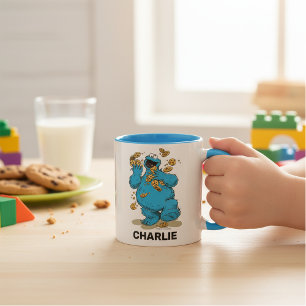 Personliga Cookie Monster galna kakor Mugg