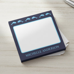Personliga delfiner Post-it-lappar med namn Post-it Block