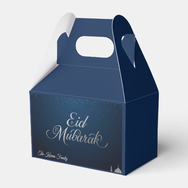 Personliga Eid Mubarak Förmånslådor Presentaskar (Baksidan Sidan)