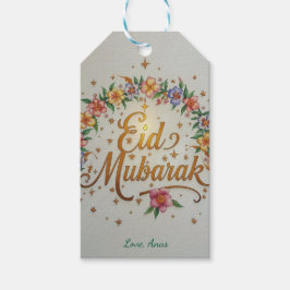 Personliga Eid Mubarak presentkort Presentetikett