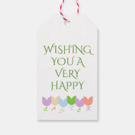 Personliga Eleganta Vårtulpaner, Påskhälsningar Presentetikett