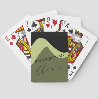 Personliga entreprenör anpassade namn pokerkort casinokort
