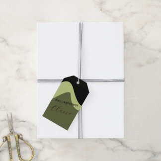 Personliga entreprenör anpassade namnpresentkort presentetikett