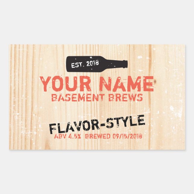 Personliga Etiketter för Ölblaskar (Framsida)