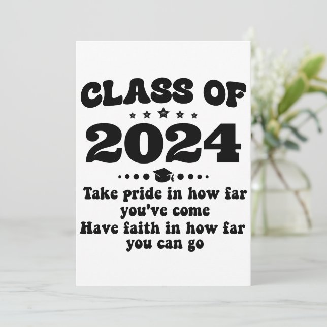 Personliga examenspresenter för klass 2026 inbjudningar (Stående Fram)