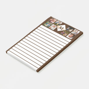 Personliga familjebilder magnetisk anteckningsbloc post-it block