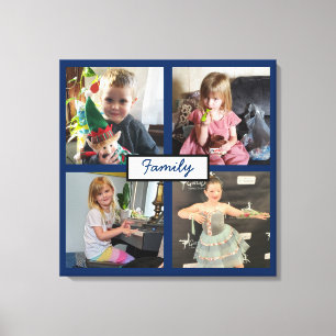 Personliga familjefoton Canvastryck