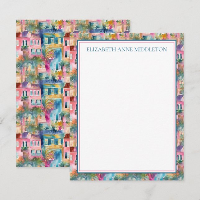 Personliga förberedda hus i Charleston Tilläggskort (Fram/baksida)