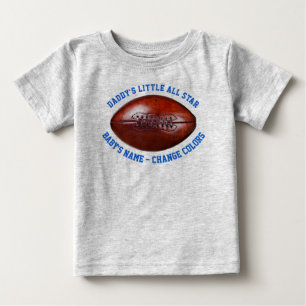 Personliga fotbollsbarnpresenter med din text t shirt