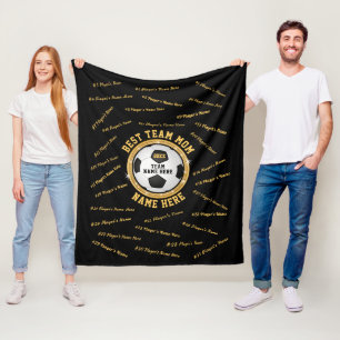 Personliga fotbollslag mammas presenter, ALLA spel Fleecefilt