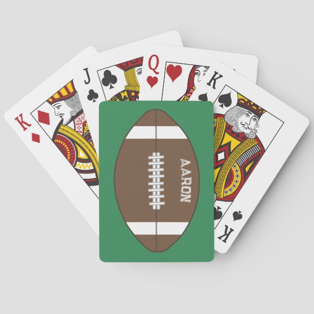 Personliga fotbollsspelkort present casinokort (Baksidan)