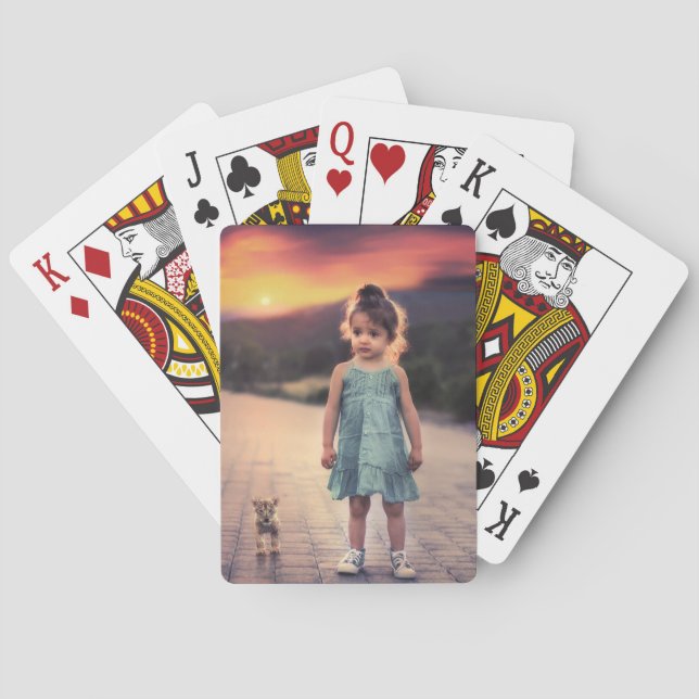 Personliga fotopokerkort - Anpassad spelkort  (Baksidan)