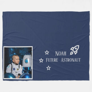 Personliga framtida astronautbarn fleecefilt