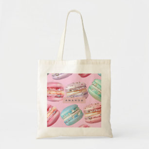 Personliga Glittrande Pastellfärgade Macaron Lycka Tygkasse