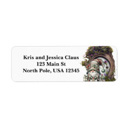 Personliga Gnome Returadressetiketter Returadress Etikett