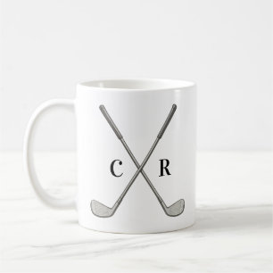 Personliga golfklubbor kaffemugg