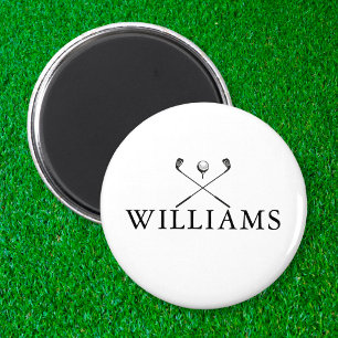 Personliga golfklubbor med namntryck magnet