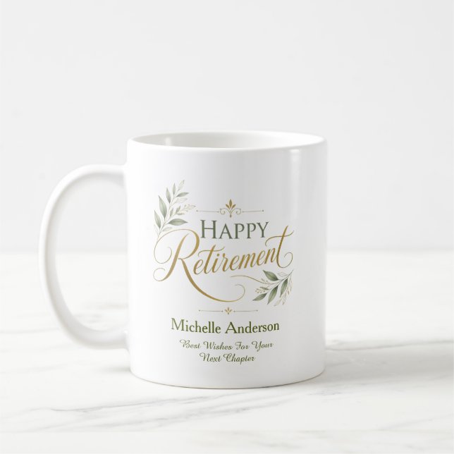 Personliga gratulationer för ditt nästa kapitel kaffemugg (Vänster)