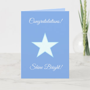Personliga gratulationer Shine Bright Star Kort