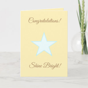 Personliga gratulationer Shine Bright Star Kort