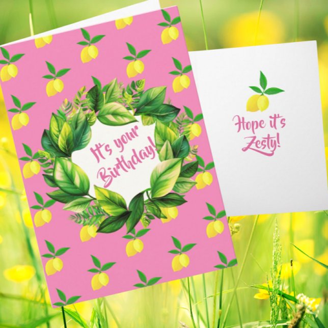 Personliga gula citroner het rosa  kort (Personalize it!)