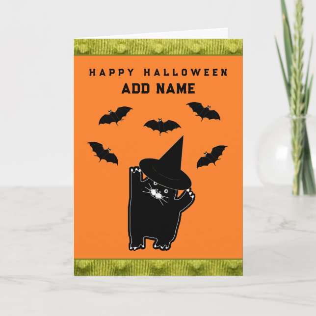 Personliga Halloween-diktkort Kort (Framsida)