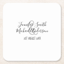 Personliga handskrivna pappersunderlägg Namn Datum Underlägg Papper Kvadrat