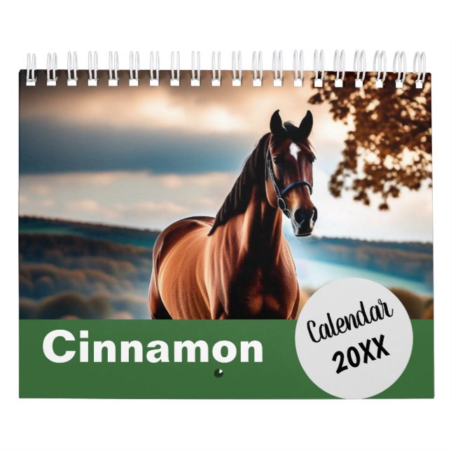 Personliga Hästfoton År Skapa Ditt Eget Kalender (Omslag)