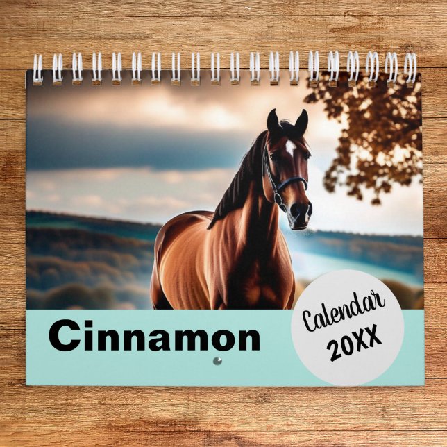Personliga Hästfoton År Skapa Ditt Eget Kalender (A personalized calendar featuring your own photos of your horse, to enjoy throughout the year)
