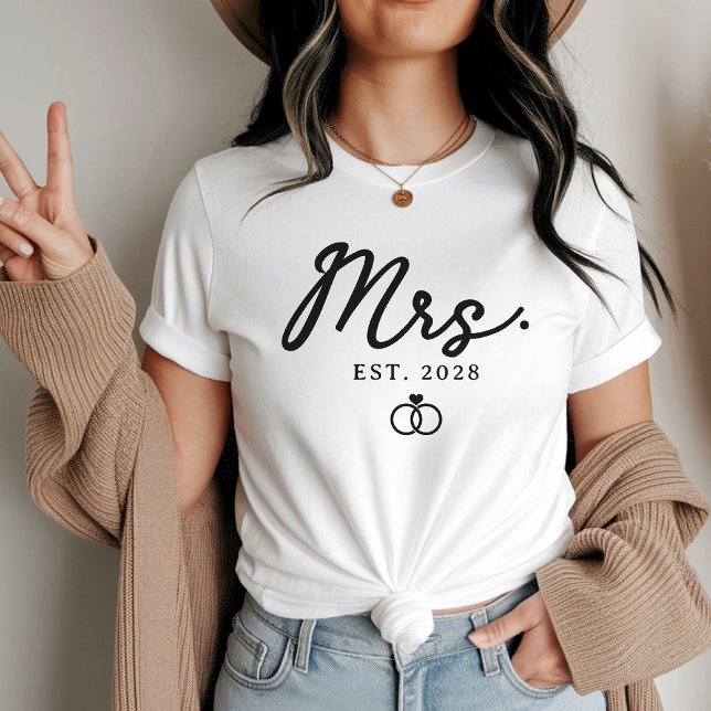 Personliga Herr & Fru Tröjor | Bröllopsgåva (custom Mr and Mrs shirts, bride and groom shirts, husband and wife gift, personalized wedding shirts)