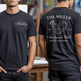 Personliga herr- och fru-nyförlovade t-shirts