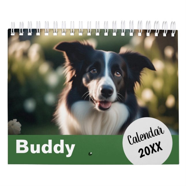 Personliga hundfoton Husdjur År Skapa din egen Kalender (Omslag)