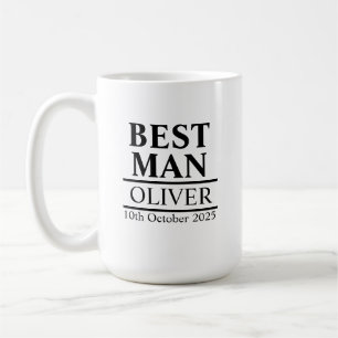 Personliga idéer om bästa mans gåvor för bröllopps kaffemugg