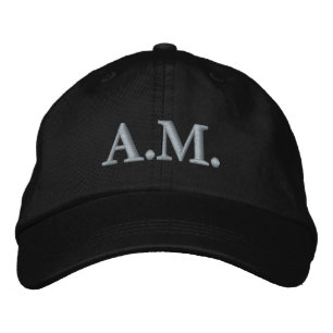 Personliga initialer monogram lyxstil broderad keps