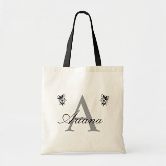 personliga initialer tote bags brudtjänsteflicka tygkasse