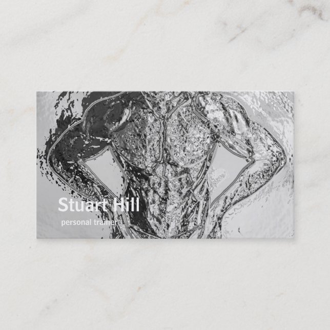 Personliga instruktör- & konditionkrommuskler visitkort (Framsida)
