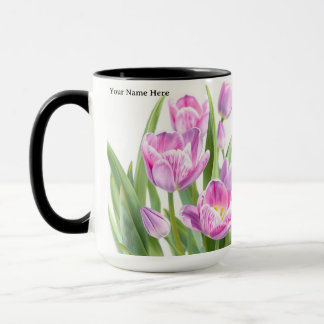 Personliga internationella kvinnodagens blommor mugg