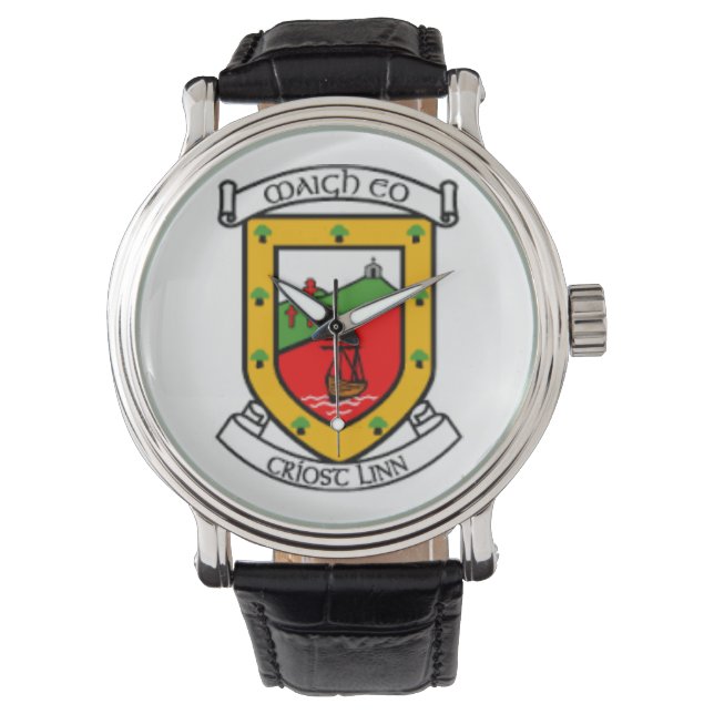 Personliga Irländska County Herrklockor Co.Mayo. Armbandsur (Framsida)