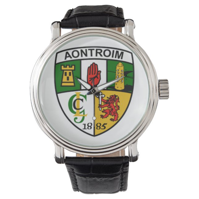 Personliga irländska länsmansur Antrim. Armbandsur (Framsida)