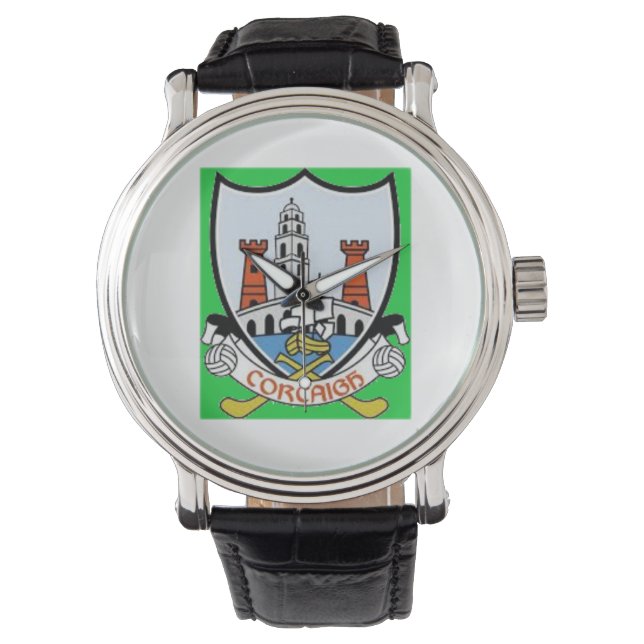 Personliga irländska länsmansur Co.Cork. Armbandsur (Framsida)