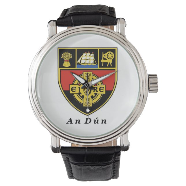 Personliga irländska länsmansur Co.Down. Armbandsur (Framsida)