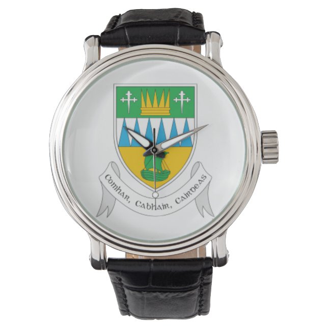 Personliga irländska länsmansur Co.Kerry. Armbandsur (Framsida)