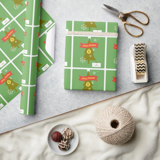 Personliga julikoner med monogram presentpapper (Hantverk)